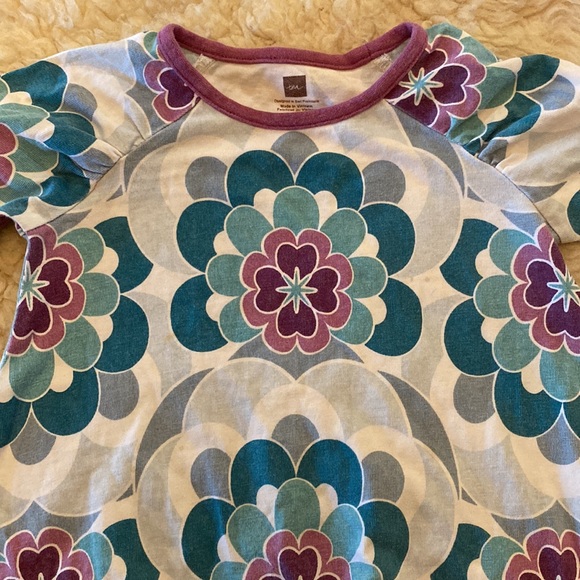 TEA Collection Dress 12-18mo, teal & berry flowers - Picture 4 of 4